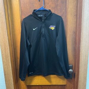 Nike Black Quarter-Zip Pullover with University of Northern Iowa (UNI) Logo